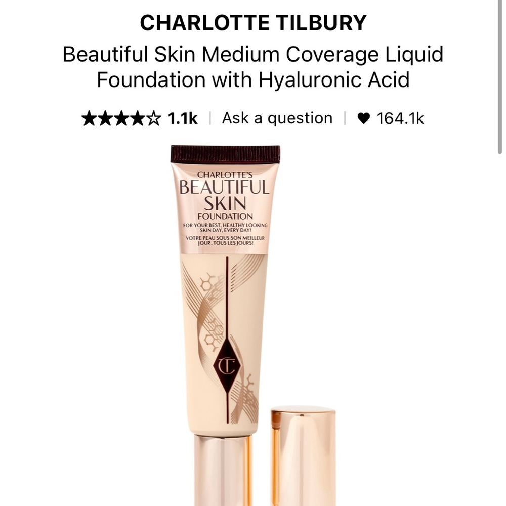 Charlotte Tilbury Beautiful Skin Foundation